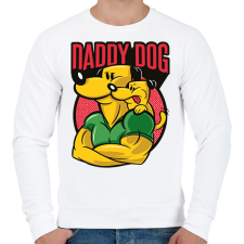 PRINTFASHION Apa kutya - Férfi pulóver - Fehér férfi pulóver, kardigán