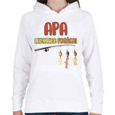 PRINTFASHION Apa legszebb fogásai egyedi nevekkel - Női kapucnis pulóver - Fehér női pulóver, kardigán