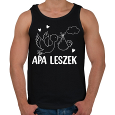 PRINTFASHION Apa leszek - Férfi atléta - Fekete