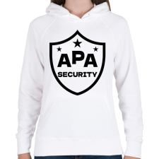 PRINTFASHION Apa security fekete - Női kapucnis pulóver - Fehér női pulóver, kardigán