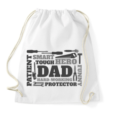 PRINTFASHION Apa - Sportzsák, Tornazsák - Fehér tornazsák