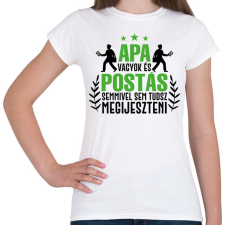 PRINTFASHION Apa vagyok és postás - Női póló - Fehér női póló