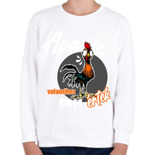 PRINTFASHION apa valamihez értek - Gyerek pulóver - Fehér gyerek pulóver, kardigán