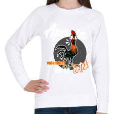 PRINTFASHION apa valamihez értek - Női pulóver - Fehér női pulóver, kardigán