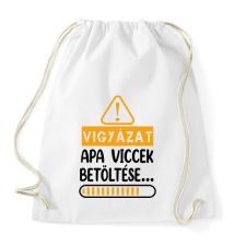 PRINTFASHION Apa viccek betöltése - Sportzsák, Tornazsák - Fehér tornazsák