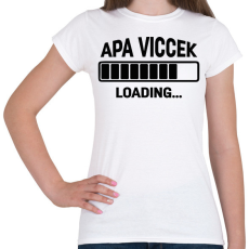 PRINTFASHION Apa viccek - loading... - Női póló - Fehér
