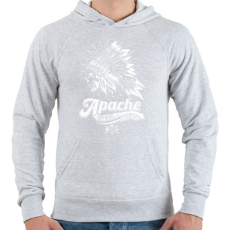 PRINTFASHION Apacs - Férfi kapucnis pulóver - Sport szürke