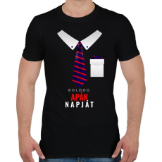 PRINTFASHION Apák napja Elegance - Férfi póló - Fekete
