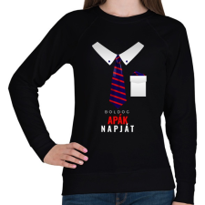 PRINTFASHION Apák napja Elegance - Női pulóver - Fekete női pulóver, kardigán