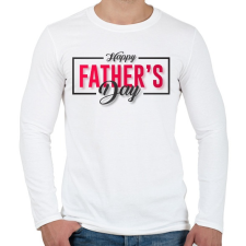 PRINTFASHION Apák napja - Férfi hosszú ujjú póló - Fehér férfi póló