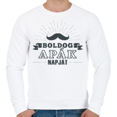 PRINTFASHION Apák napja - Férfi pulóver - Fehér
