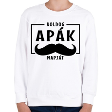 PRINTFASHION Apák napja - Gyerek pulóver - Fehér
