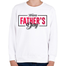 PRINTFASHION Apák napja - Gyerek pulóver - Fehér