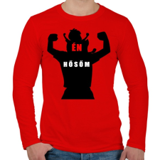 PRINTFASHION APÁKNAPJÁRA2 - Férfi hosszú ujjú póló - Piros férfi póló