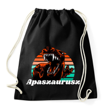 PRINTFASHION Apaszaurusz - Sportzsák, Tornazsák - Fekete tornazsák