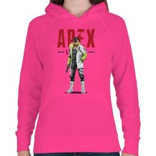 PRINTFASHION Apex Crypto - Női kapucnis pulóver - Fukszia női pulóver, kardigán