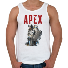 PRINTFASHION Apex Gibraltár - Férfi atléta - Fehér