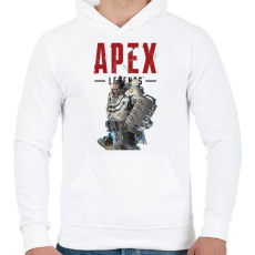 PRINTFASHION Apex Gibraltár - Férfi kapucnis pulóver - Fehér