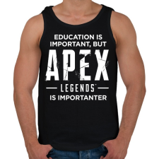 PRINTFASHION Apex Is Importanter (White) - Férfi atléta - Fekete atléta, trikó
