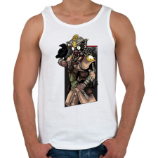 PRINTFASHION Apex Legends Bloodhound - Férfi atléta - Fehér atléta, trikó
