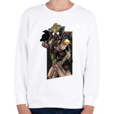 PRINTFASHION Apex Legends Bloodhound - Gyerek pulóver - Fehér gyerek pulóver, kardigán
