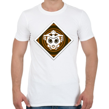 PRINTFASHION Apex Legends Bloodhound Jelvény (Badge) - Férfi póló - Fehér férfi póló