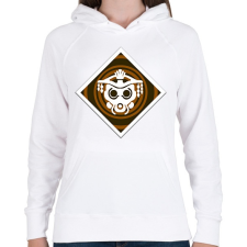 PRINTFASHION Apex Legends Bloodhound Jelvény (Badge) - Női kapucnis pulóver - Fehér női pulóver, kardigán