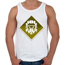 PRINTFASHION Apex Legends Caustic Jelvény (Badge) - Férfi atléta - Fehér atléta, trikó