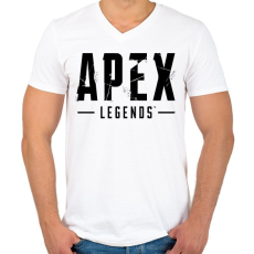 PRINTFASHION Apex Legends - Férfi V-nyakú póló - Fehér