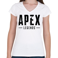 PRINTFASHION Apex Legends - Női V-nyakú póló - Fehér női póló