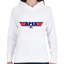 PRINTFASHION Apex Legends - TopGun logó - Női kapucnis pulóver - Fehér női pulóver, kardigán