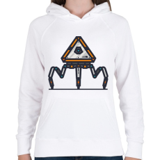 PRINTFASHION Apex LOOT - Női kapucnis pulóver - Fehér