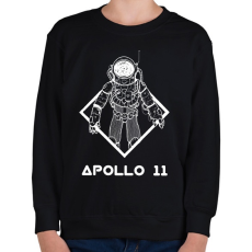 PRINTFASHION Apollo 11 - Gyerek pulóver - Fekete