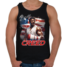 PRINTFASHION APOLLO CREED - Férfi atléta - Fekete atléta, trikó