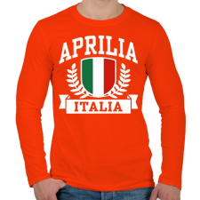 PRINTFASHION Aprila Italia  - Férfi hosszú ujjú póló - Narancs férfi póló