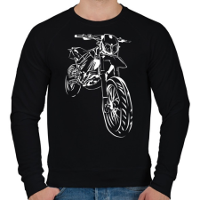 PRINTFASHION apriliasxf - Férfi pulóver - Fekete férfi pulóver, kardigán