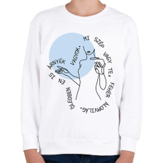 PRINTFASHION Április végén - Gárdonyi Géza - Gyerek pulóver - Fehér