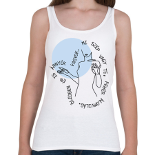 PRINTFASHION Április végén - Gárdonyi Géza - Női atléta - Fehér női trikó