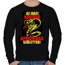 PRINTFASHION Áprilisi Kobra - Férfi pulóver - Fekete női pulóver, kardigán