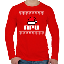 PRINTFASHION APU - Férfi hosszú ujjú póló - Piros férfi póló