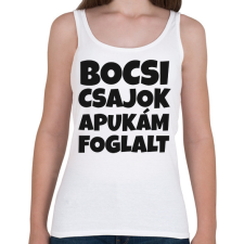 PRINTFASHION Apukám foglalt - Női atléta - Fehér női trikó