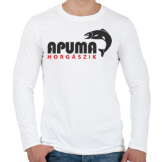 PRINTFASHION aPUMA horgászik - Férfi hosszú ujjú póló - Fehér