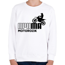 PRINTFASHION Apuma motor - Gyerek pulóver - Fehér gyerek pulóver, kardigán