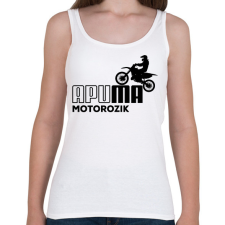 PRINTFASHION Apuma motor - Női atléta - Fehér női trikó