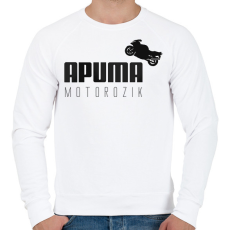 PRINTFASHION APUMA motorozik - Férfi pulóver - Fehér