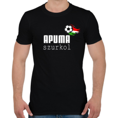 PRINTFASHION Apuma szurkol - Férfi póló - Fekete