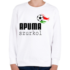PRINTFASHION Apuma szurkol - Gyerek pulóver - Fehér gyerek pulóver, kardigán