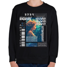 PRINTFASHION Aquarius - Streetwear style  - Gyerek pulóver - Fekete gyerek pulóver, kardigán