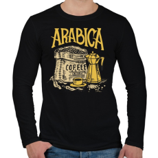 PRINTFASHION Arab kávé - Férfi hosszú ujjú póló - Fekete