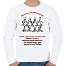 PRINTFASHION Aradi Vértanúk Minta I. - Férfi pulóver - Fehér